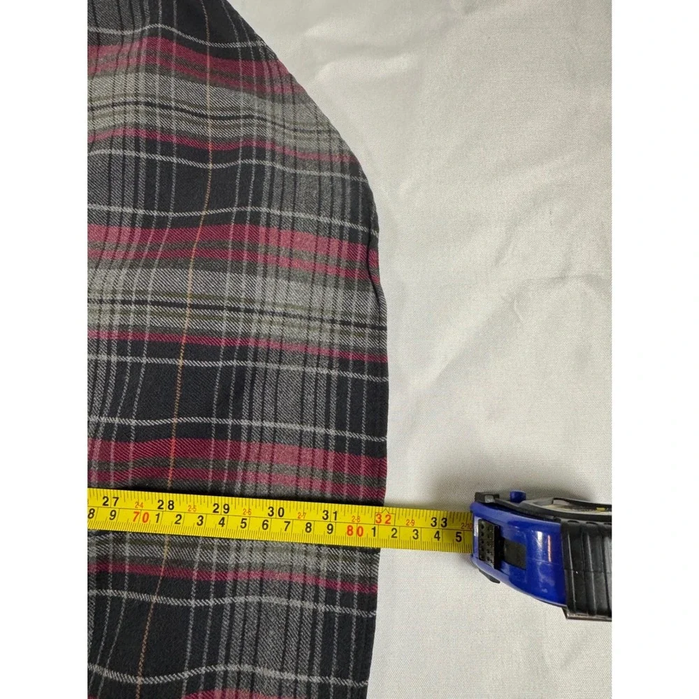 Polo Ralph Lauren Marlowe Plaid Cotton Flannel Shirt Mens XL Red Grey Black